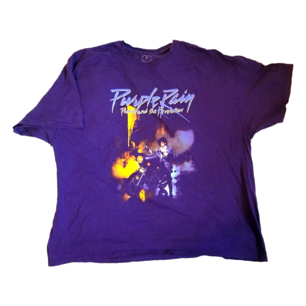 Prince Purple Rain Prince and the Revolution Cotton Graphic Tshirt Size 3XL